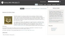 Tablet Screenshot of maloryproject.com